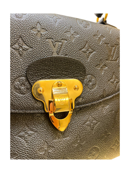 Louis Vuitton Georges Monogram Empreinte Leather, Black, Leather, Handbag