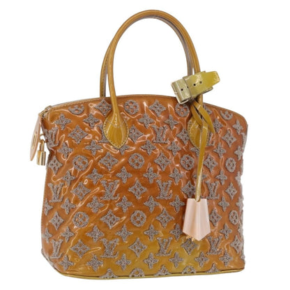 Louis Vuitton Fascination Lockit Patent Lambskin, Brown, Pearl, Handbag