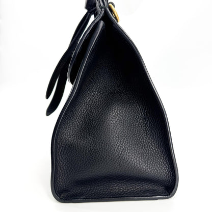 Gucci GG Marmont Top Handle Leather, Black, Leather, Handbag
