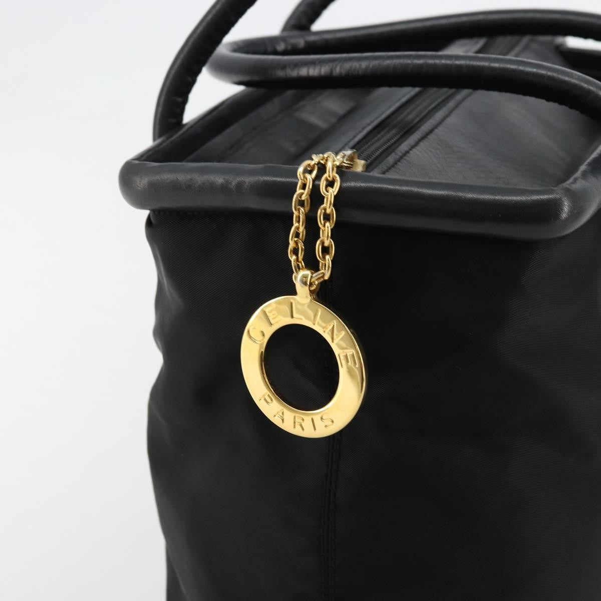 Celine Handbag Nylon, Black, Nylon, Handbag