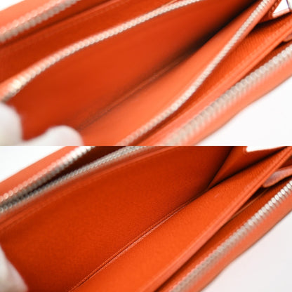 Louis Vuitton Zippy Epi Leather, Orange, Leather, Wallet