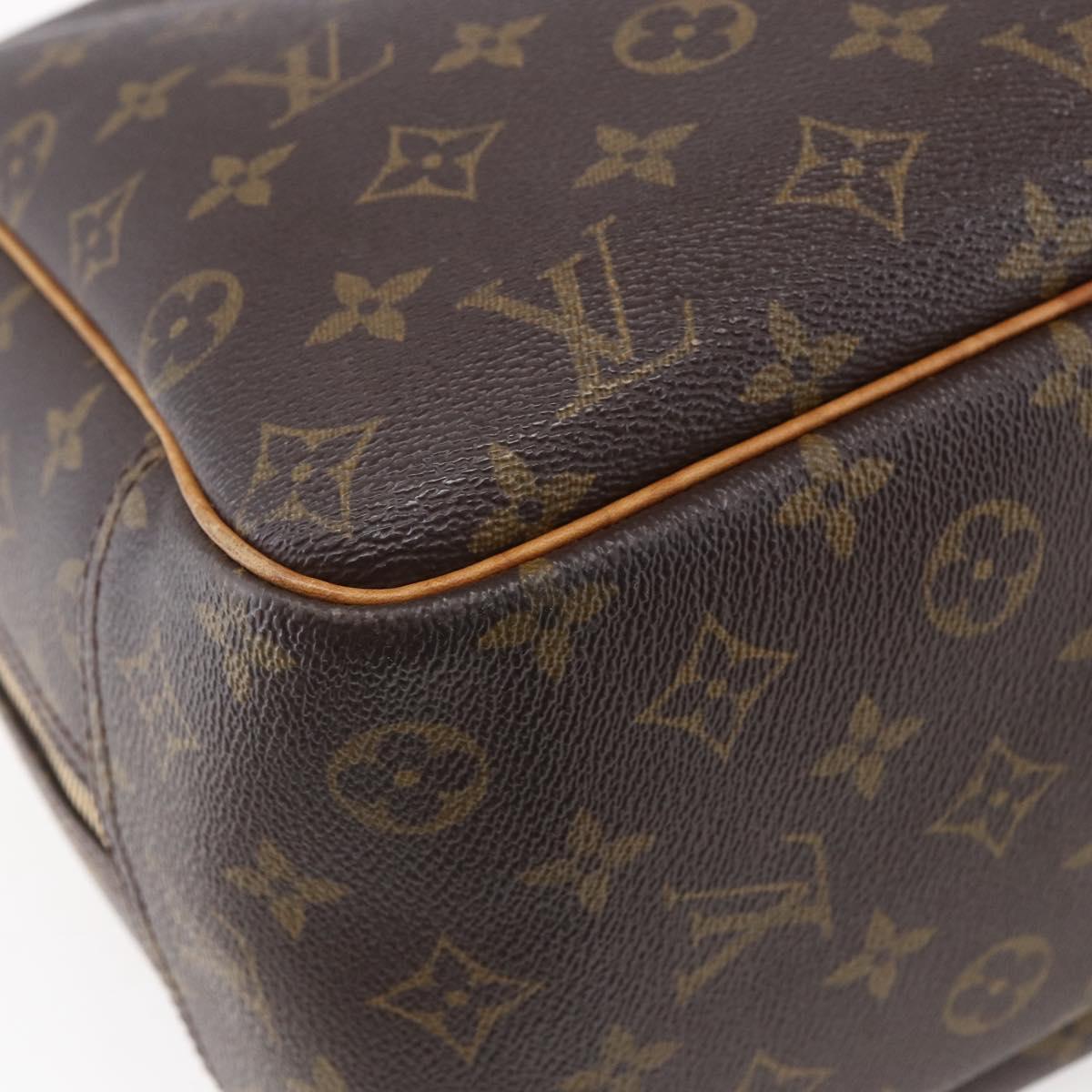 Louis Vuitton Deauville Handbag Monogram Canvas, BROWN, CANVAS, Handbag