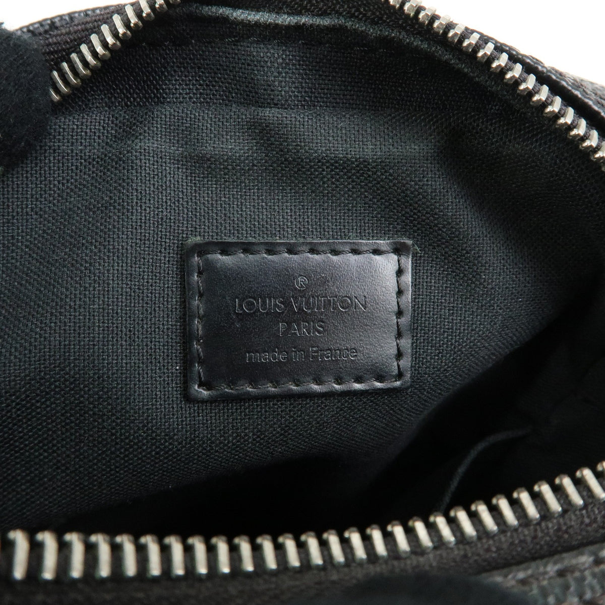 Louis Vuitton Rem Damier Graphite, Black, Canvas, Handbag