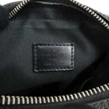 Louis Vuitton Rem Damier Graphite, Black, Canvas, Handbag