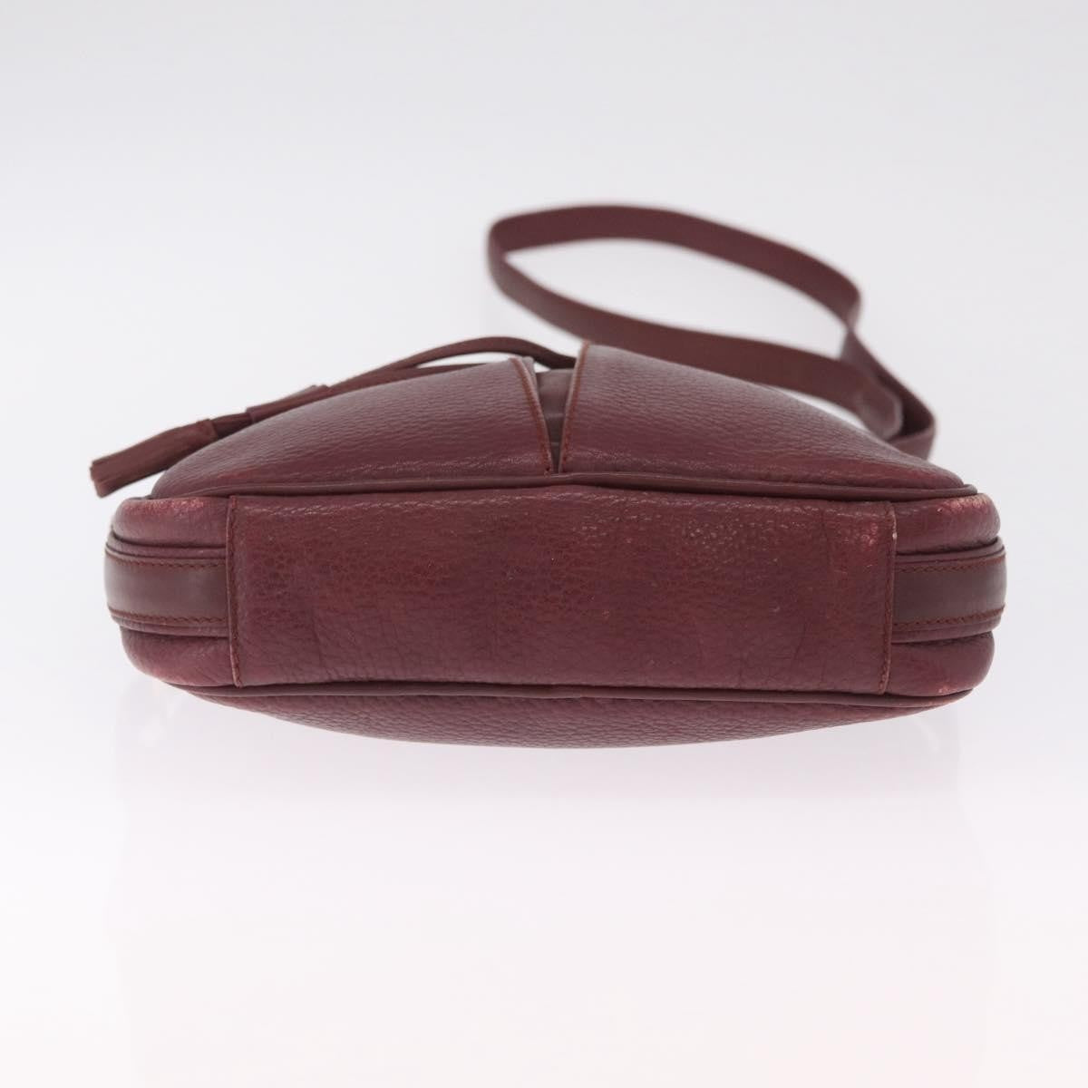 Cartier Tasseled Must de Cartier Leather, Burgundy, Leather, Shoulder Bag