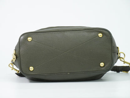 Louis Vuitton Stellar Mahina Leather, Khaki, Leather, Handbag