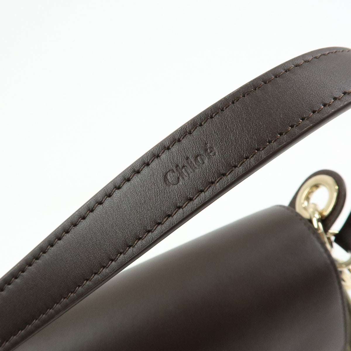 Chloe Tess Canvas with Leather, Green, Canvas, Handbag