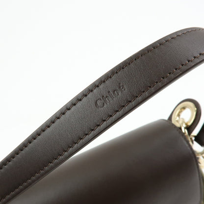 Chloe Tess Canvas with Leather, Green, Canvas, Handbag