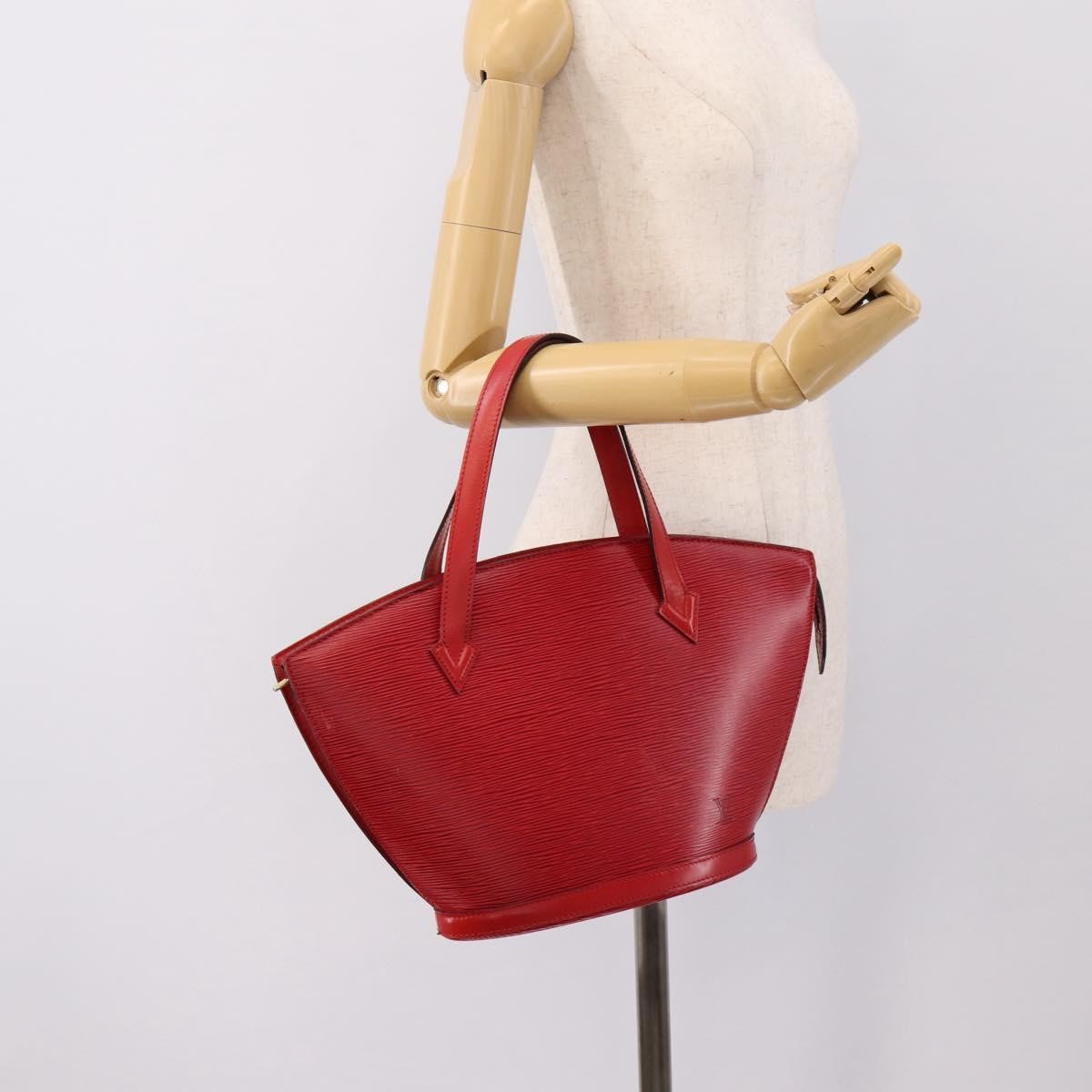 Louis Vuitton Saint Jacques Epi Leather, Red, Leather, Handbag