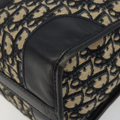 Christian Dior Vintage Trotter Boston Diorissimo Canvas, Navy, Canvas, Handbag