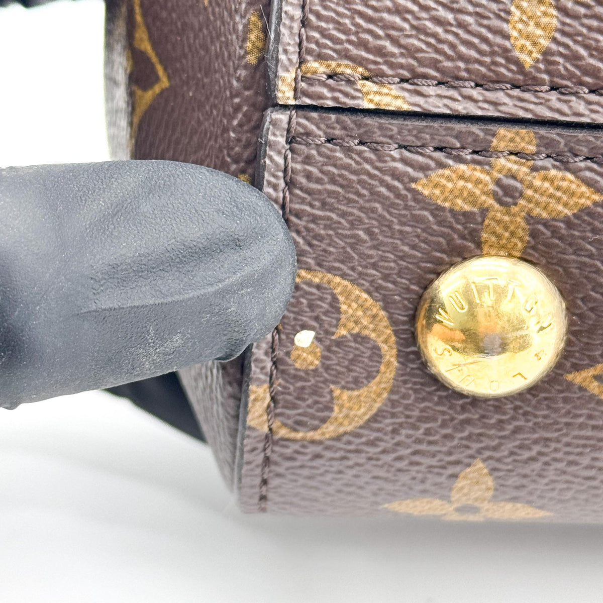 Louis Vuitton Cluny Top Handle Monogram Canvas, Brown, Canvas, Handbag