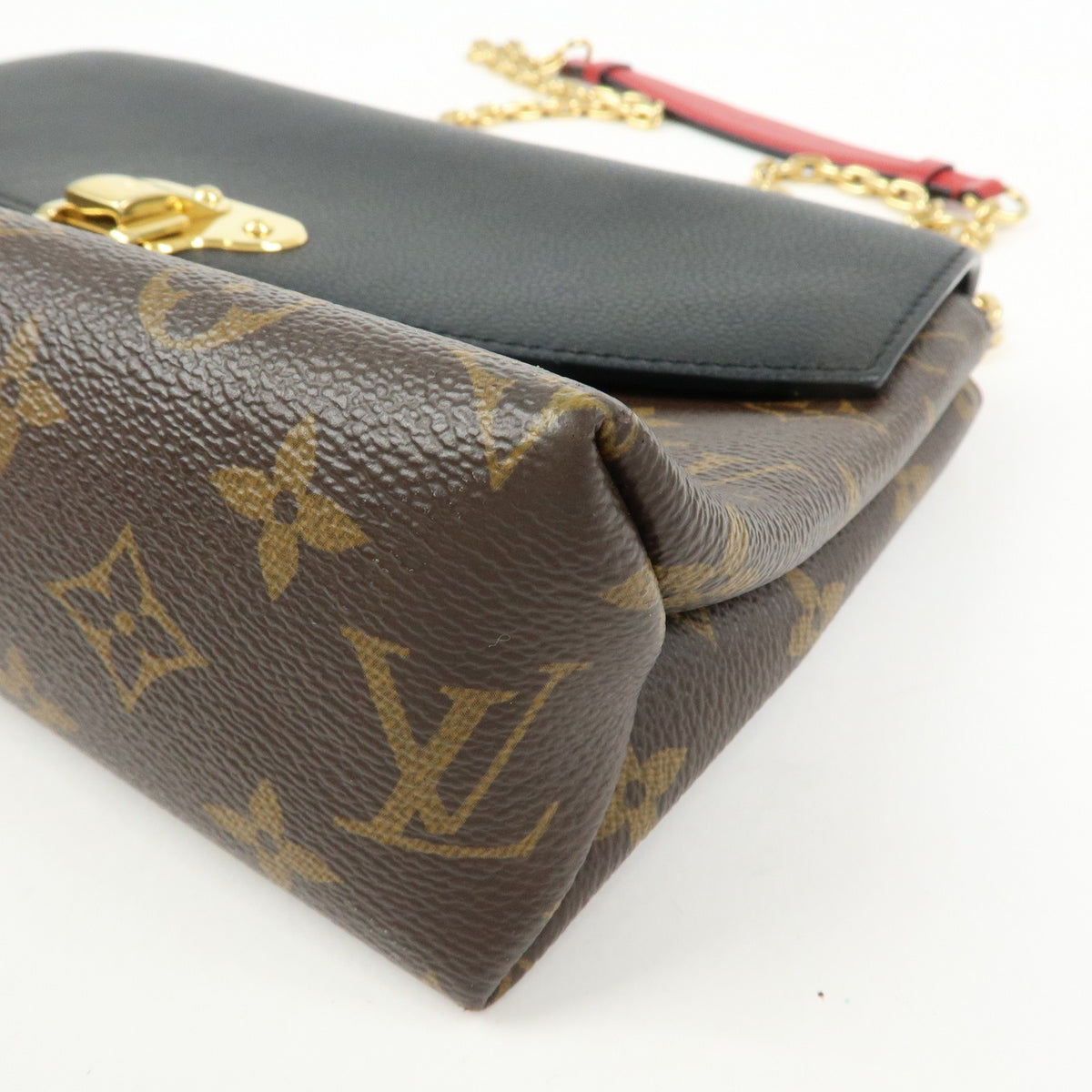 Louis Vuitton Saint Placide Monogram Canvas and Leather, Brown, Canvas, Handbag
