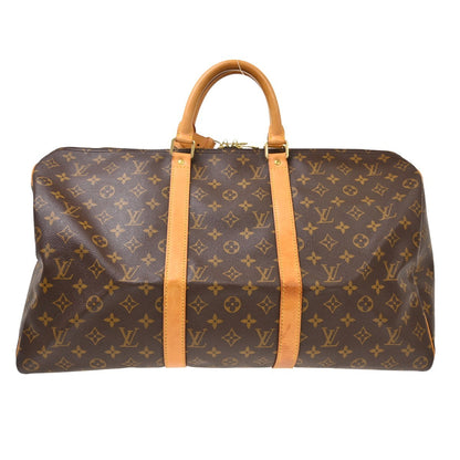 Louis Vuitton Keepall Canvas, Brown, Canvas, Travel Bag