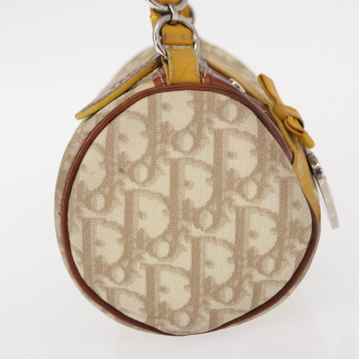 Christian Dior Vintage Trotter Romantique Diorissimo Coated Canvas, Beige, Canvas, Shoulder Bag