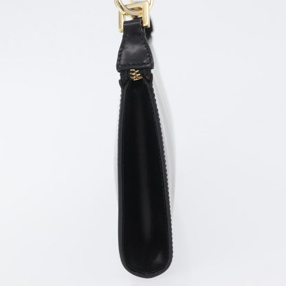 Salvatore Ferragamo Gancini Leather, Black, Leather, Crossbody Bag