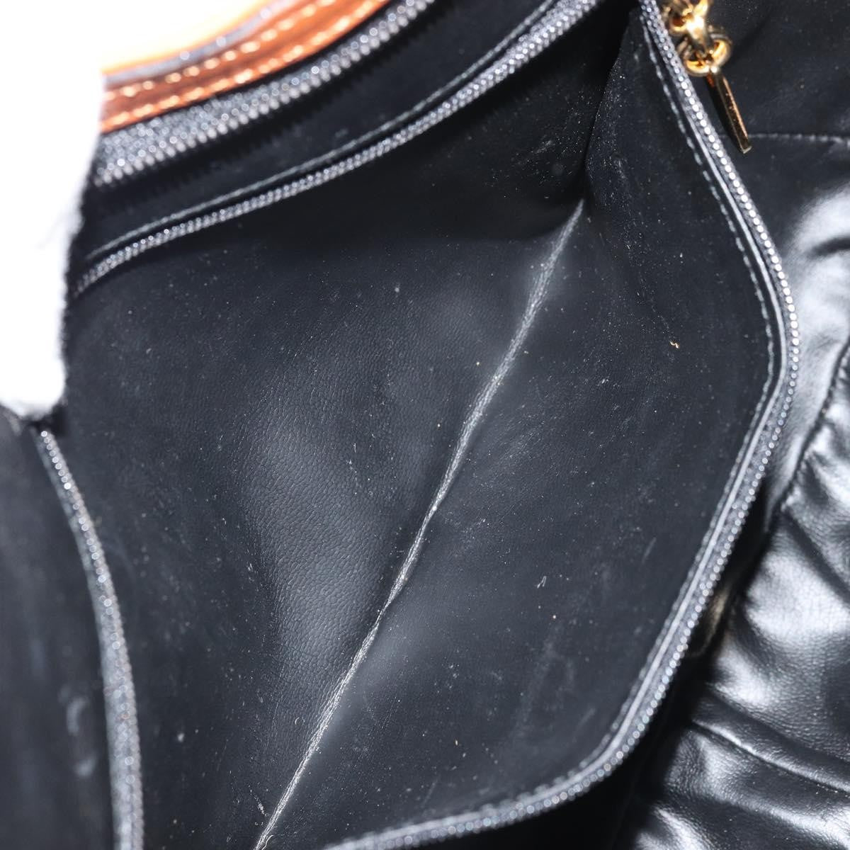 Salvatore Ferragamo Shoulder Leather, Black, Leather, Shoulder Bag