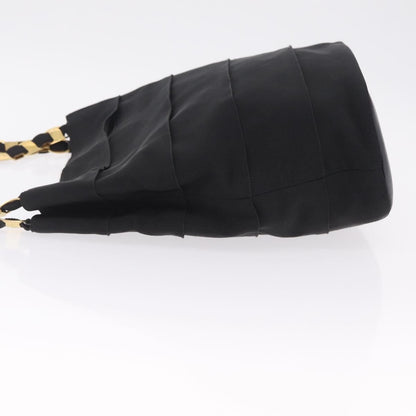 Salvatore Ferragamo Vala Chain Canvas, Black, Canvas, Shoulder Bag