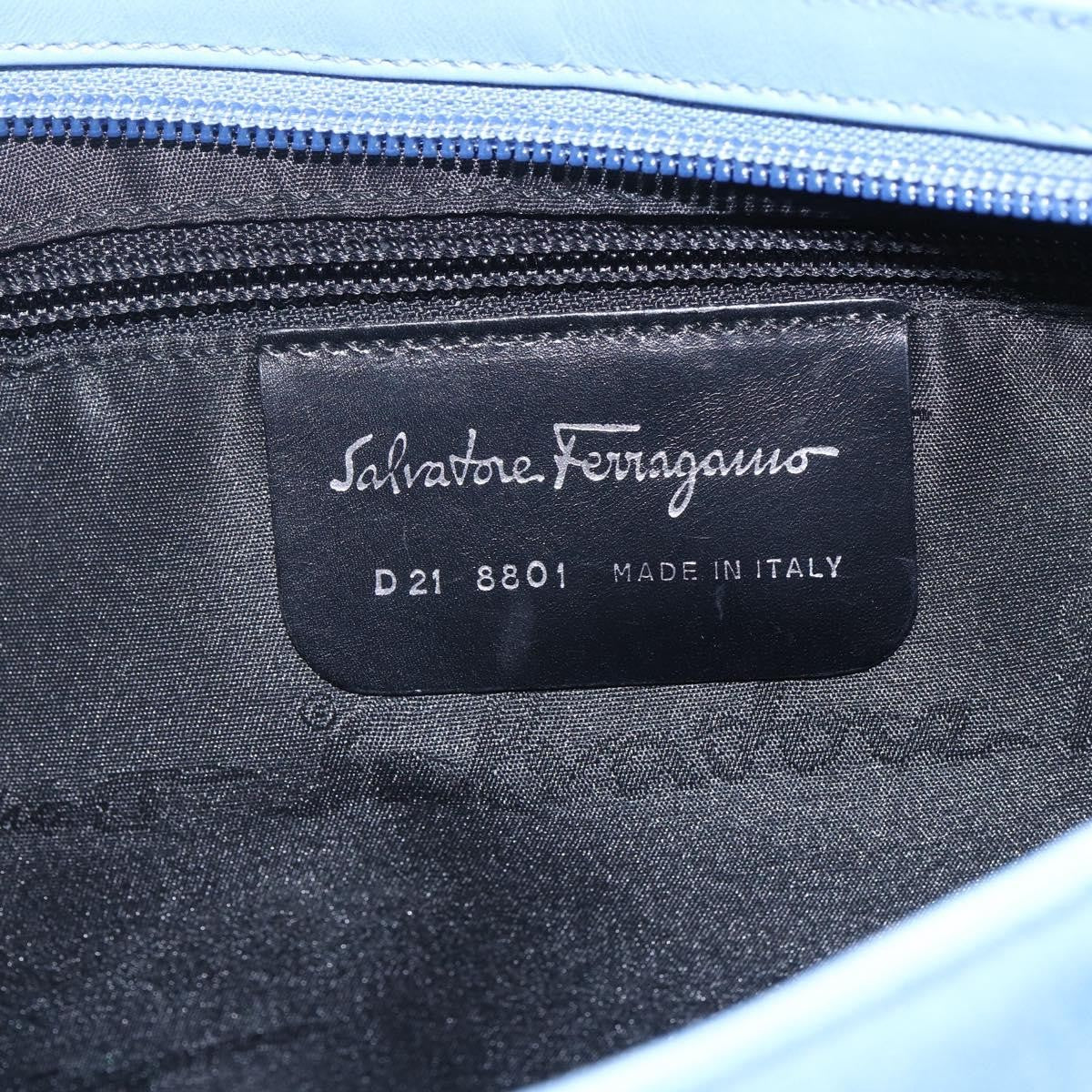 Salvatore Ferragamo Shoulder Nylon, Blue, Nylon, Shoulder Bag