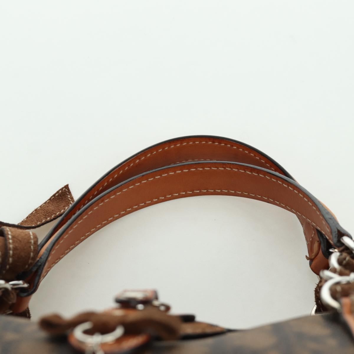 Christian Dior Vintage Trotter Romantique Boston Diorissimo Coated Canvas, Brown, Canvas, Handbag