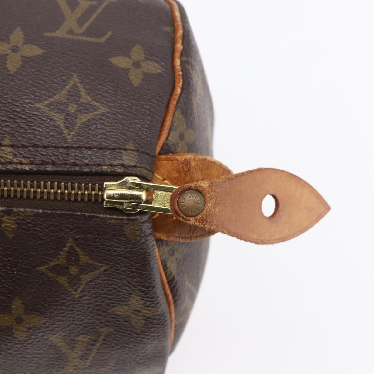 Louis Vuitton Speedy Handbag Monogram Canvas, BROWN, CANVAS, Handbag