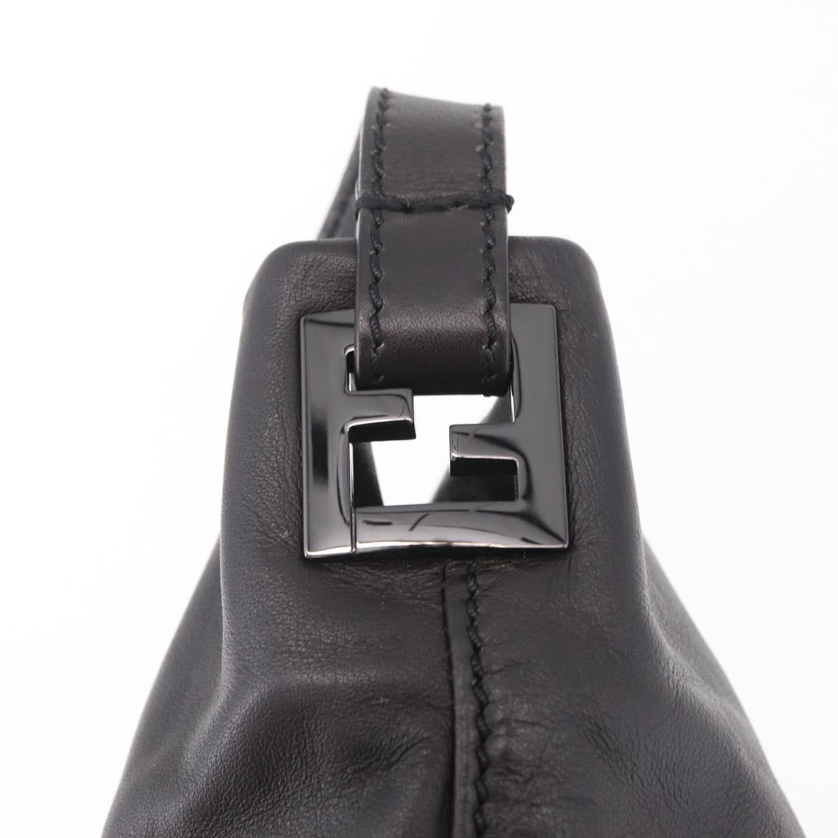 Fendi Shoulder Leather, Brown, Leather, Shoulder Bag