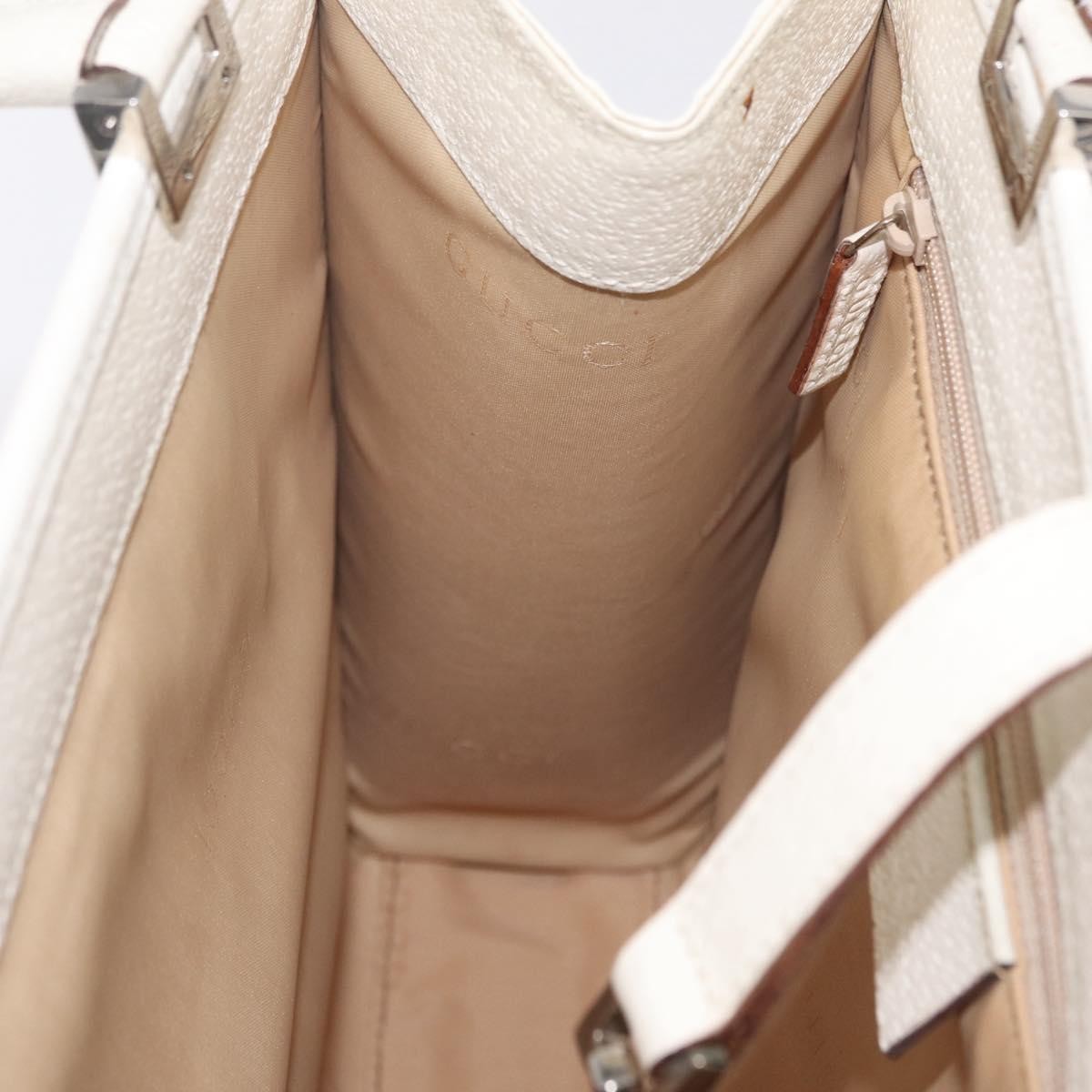 Gucci Jackie Soft Leather, White, Leather, Tote Bag