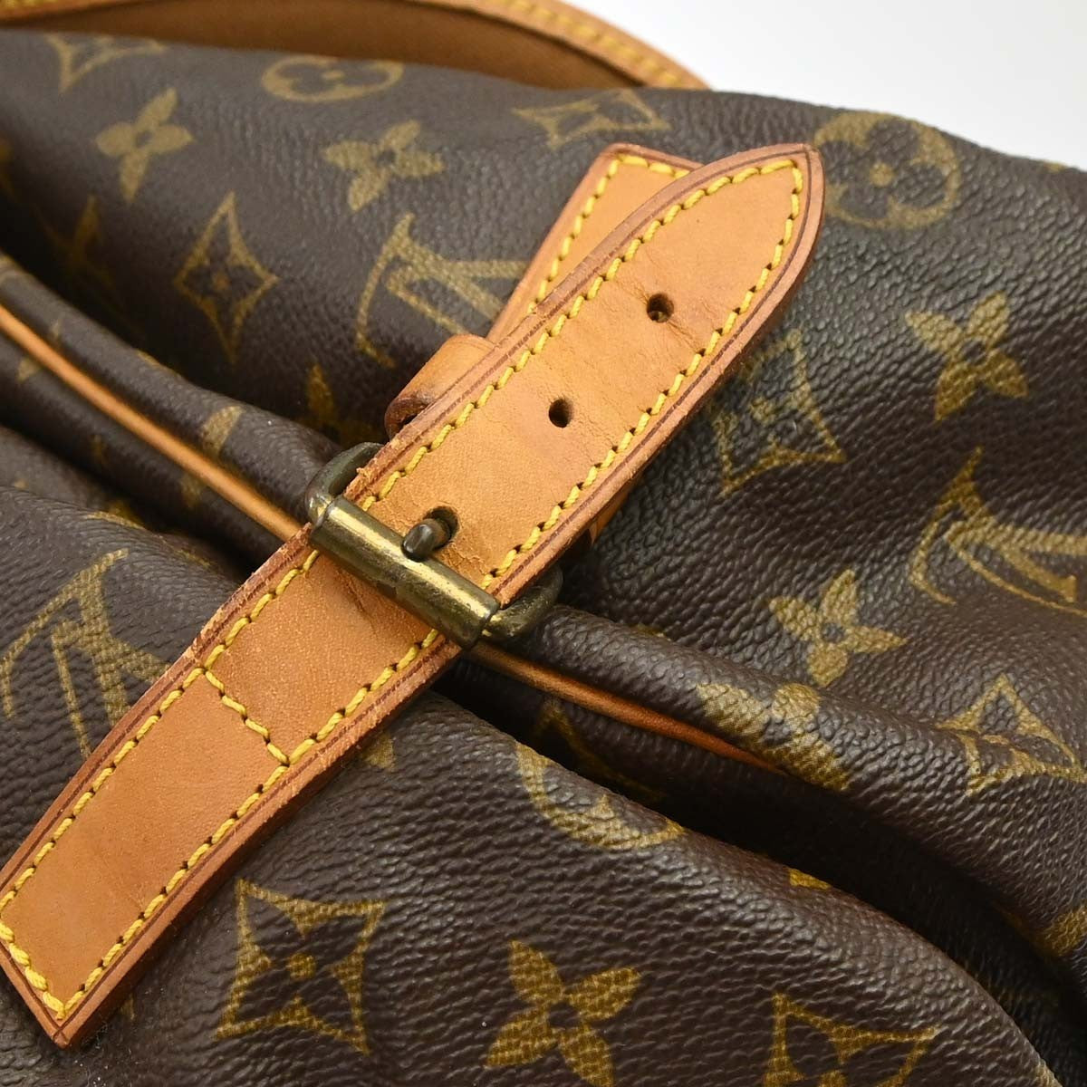 Louis Vuitton Saumur Monogram Canvas, Brown, Canvas, Shoulder Bag