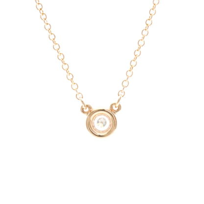 Tiffany & Co. Elsa Peretti Diamonds By The Yard 18K Rose Gold with Diamond, Gold, Pink Gold, Necklace