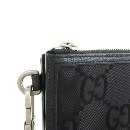 Gucci Off The Grid Zip GG Econyl, Black, Nylon, Clutch