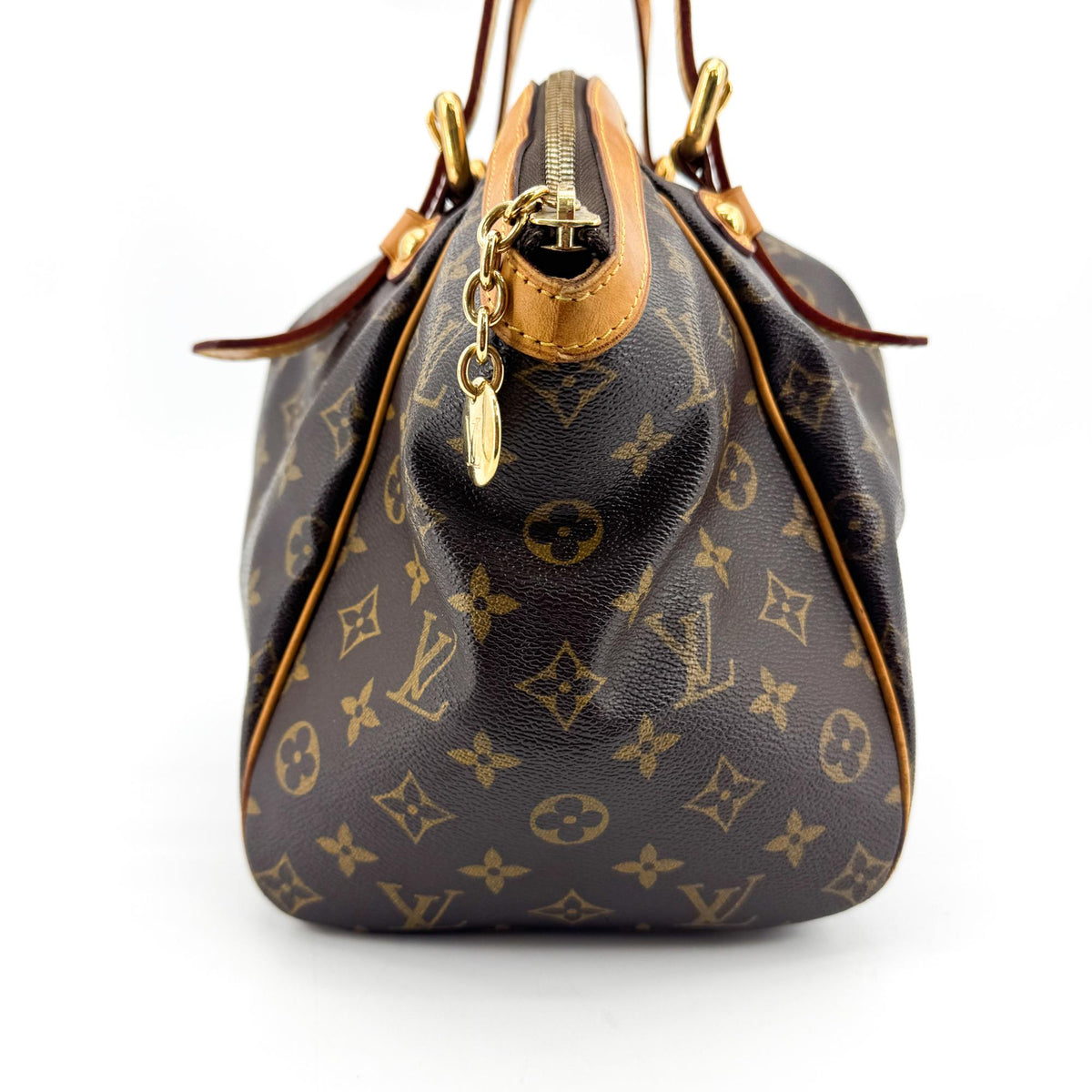 Louis Vuitton Palermo Monogram Canvas, Brown, Canvas, Handbag