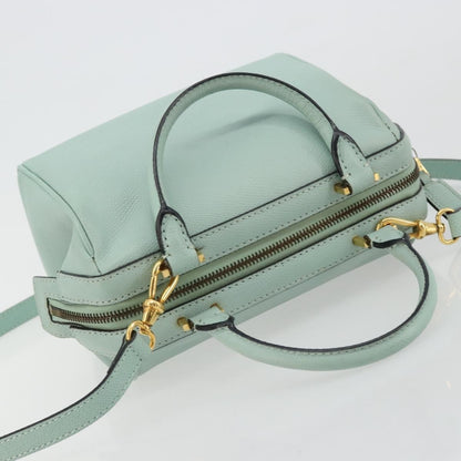 Celine Vintage Leather, Blue, Leather, Handbag