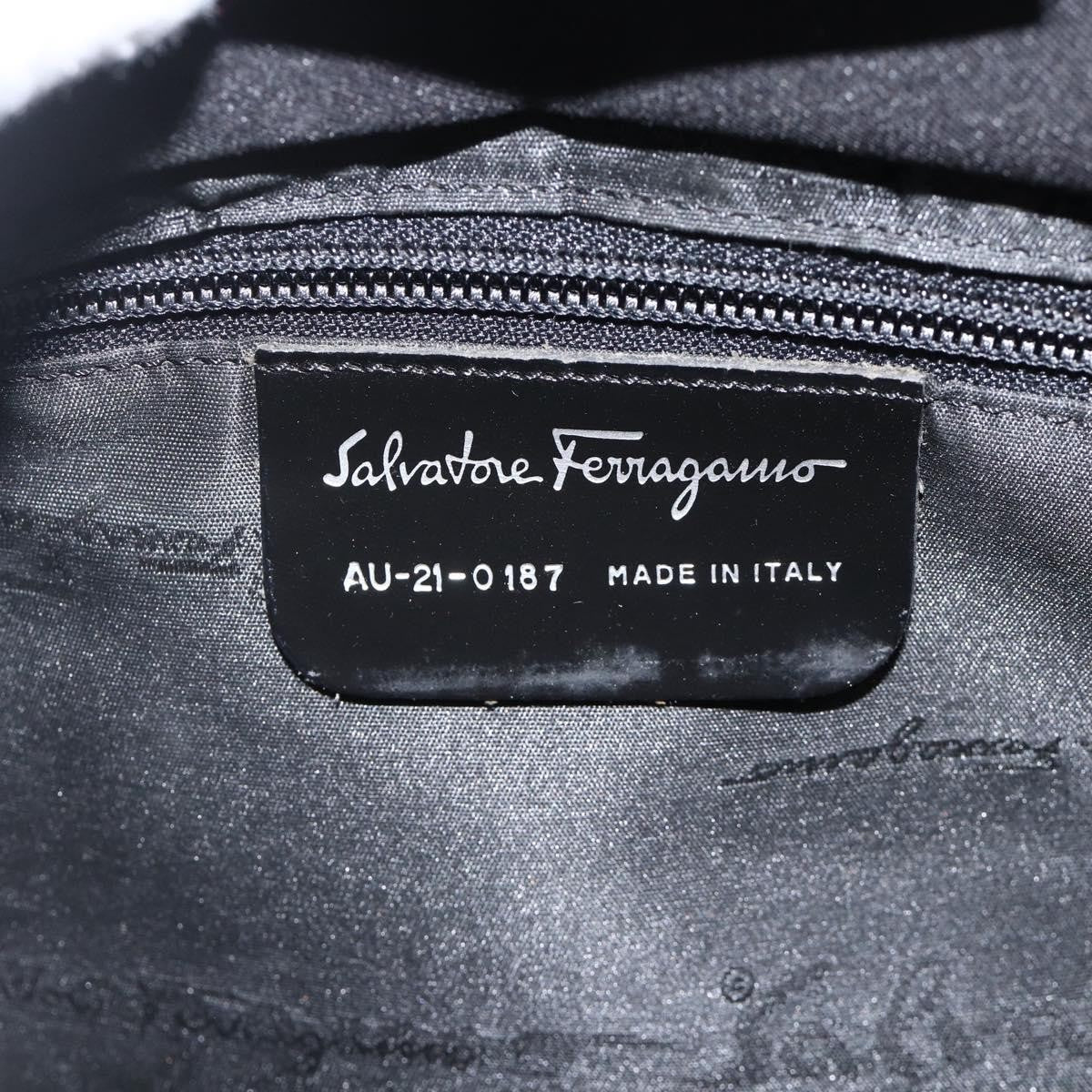 Salvatore Ferragamo Vintage Nylon, Black, Nylon, Shoulder Bag
