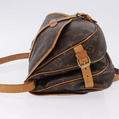 Louis Vuitton Saumur Monogram, Brown, Canvas, Shoulder Bag