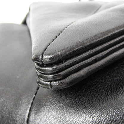 Bottega Veneta BV Trine Fold Clutch Leather, Black, Leather, Clutch