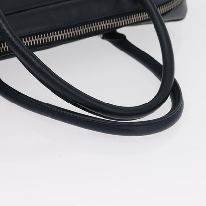 Prada Convertible Zip Around Saffiano Leather, Navy, Leather, Briefcase
