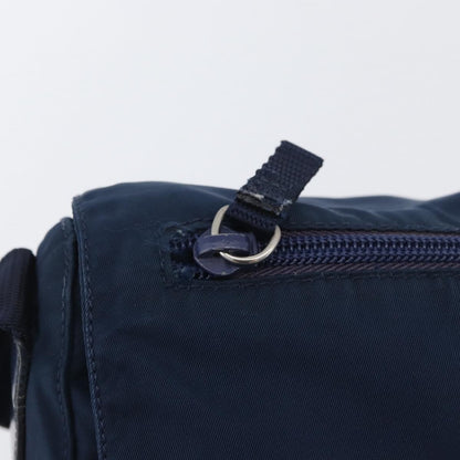 Prada Buckle Messenger Tessuto, Navy, Nylon, Handbag