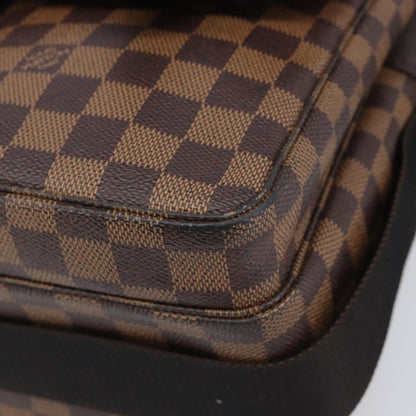Louis Vuitton Broadway Damier Ebene, Brown, Canvas, Shoulder Bag