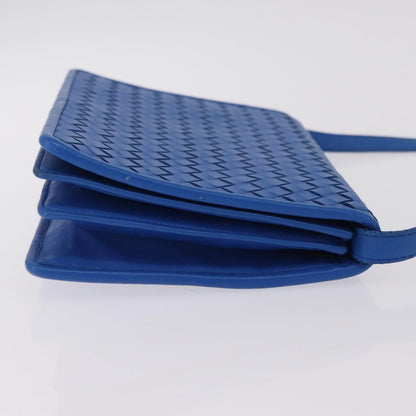 Bottega Veneta Shoulder Leather, Blue, Leather, Shoulder Bag