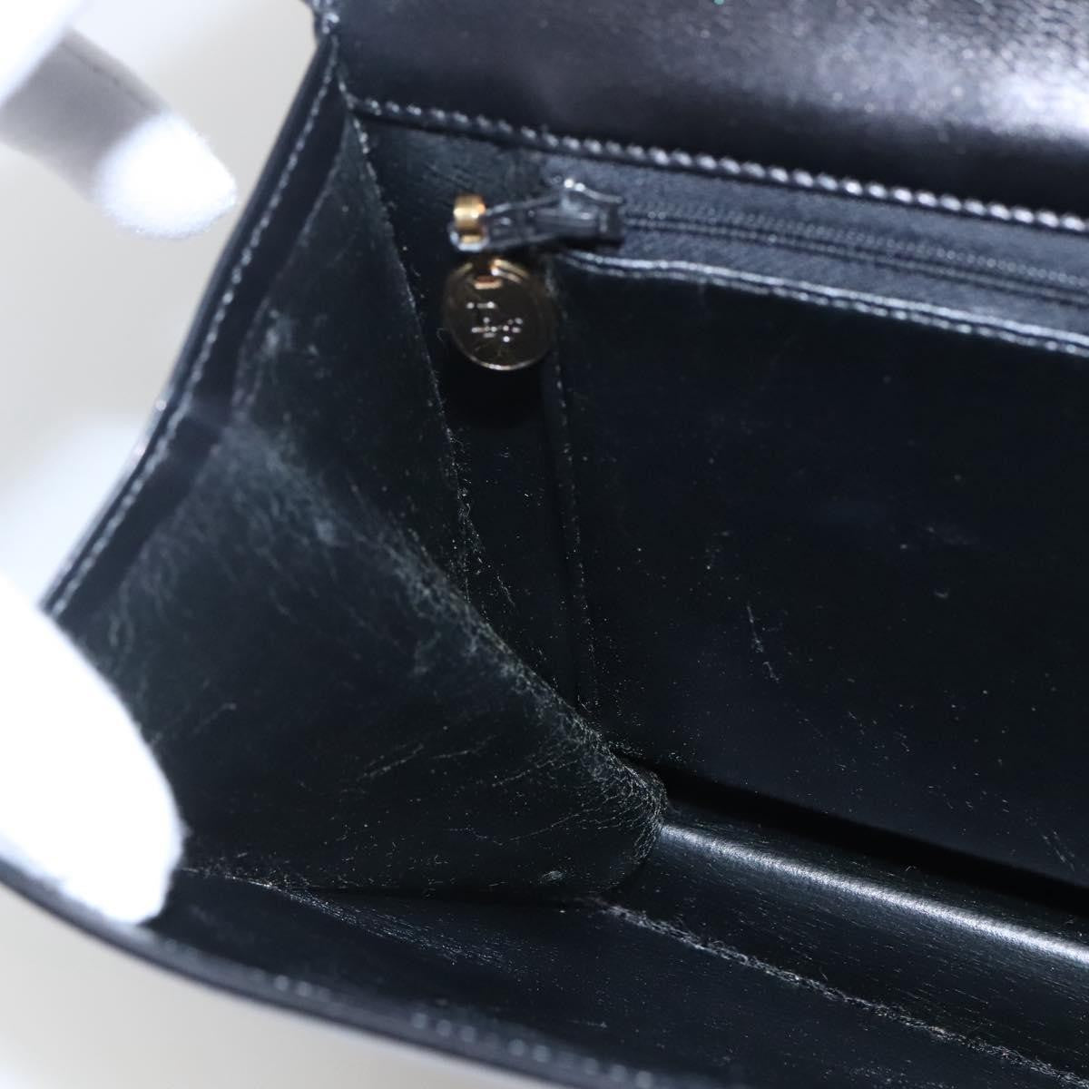 Christian Dior Shoulder Leather, Black, Leather, Shoulder Bag