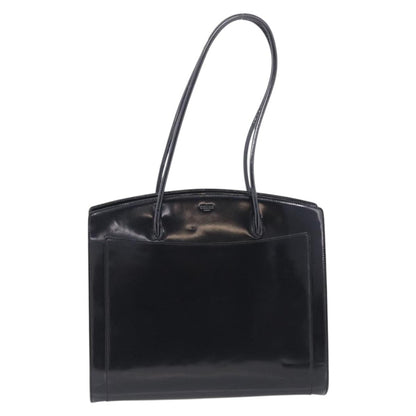 Celine Tote Leather, Black, Patent Leather, Tote Bag