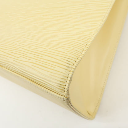 Louis Vuitton Croisette Epi Leather, Yellow, Leather, Tote Bag