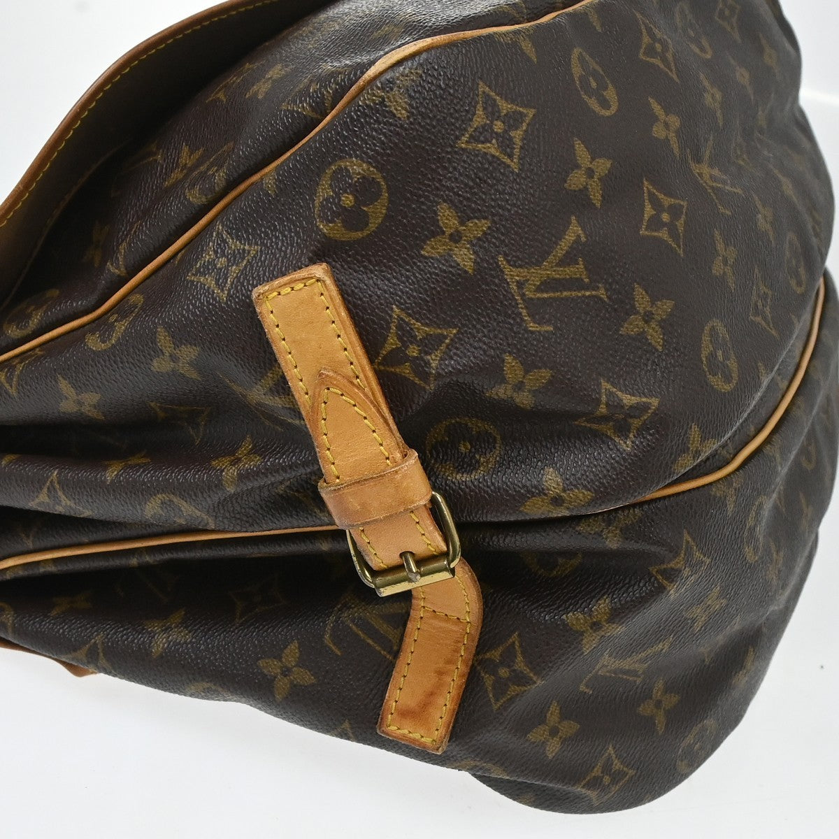 Louis Vuitton Saumur Monogram Canvas, Brown, Canvas, Shoulder Bag
