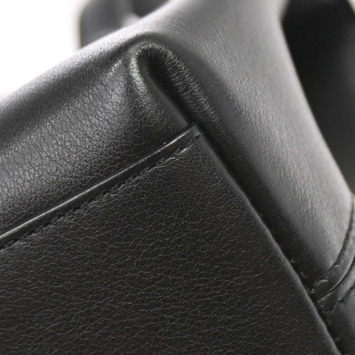 Cartier Cabochon Leather, Black, Leather, Handbag