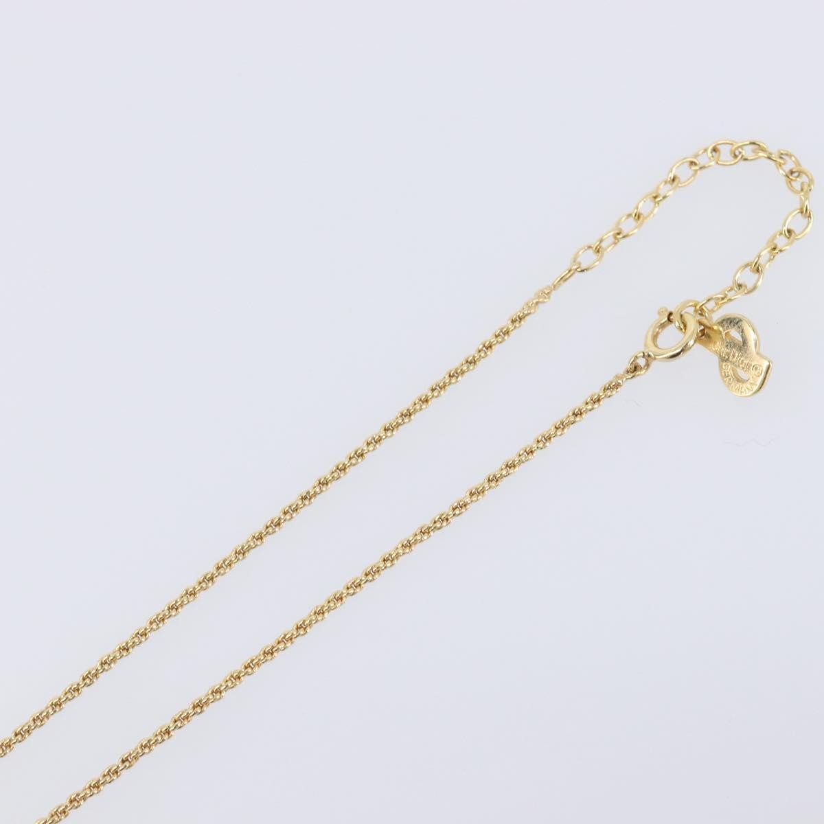 Christian Dior Vintage CD Heart Pendant Metal, Gold, Metal, Necklace