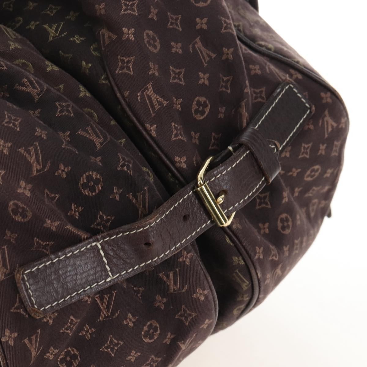 Louis Vuitton Saumur Mini Lin, Brown, Canvas, Shoulder Bag