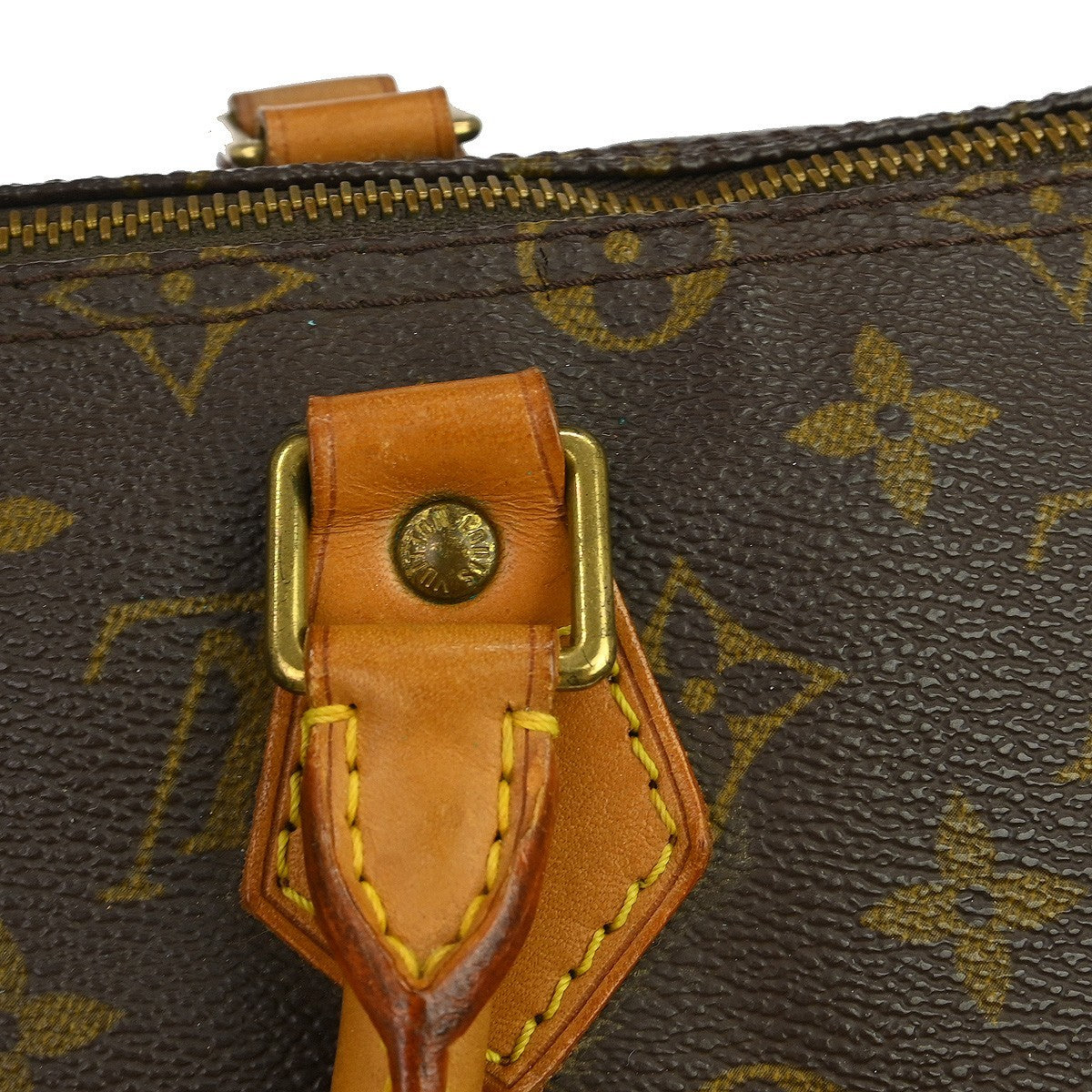 Louis Vuitton Speedy Monogram, Brown, Canvas, Handbag