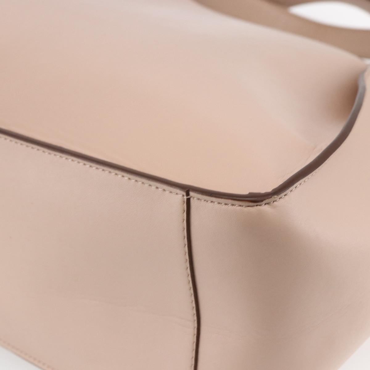 Stella McCartney Alter Tote Perforated Faux Leather, Beige, Synthetic, Tote Bag