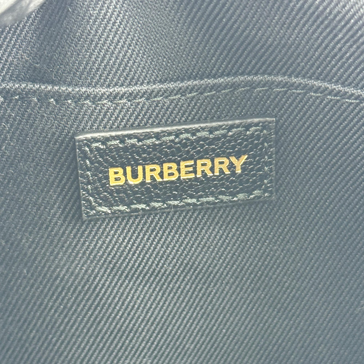 Burberry Camera Vintage Check Canvas, Black, Canvas, Handbag