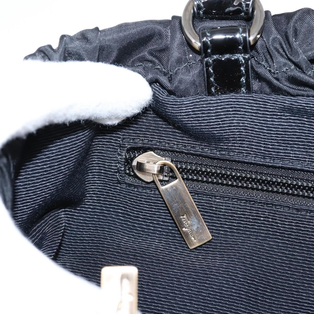 Salvatore Ferragamo Vala tote Nylon, Black, Nylon, Tote Bag