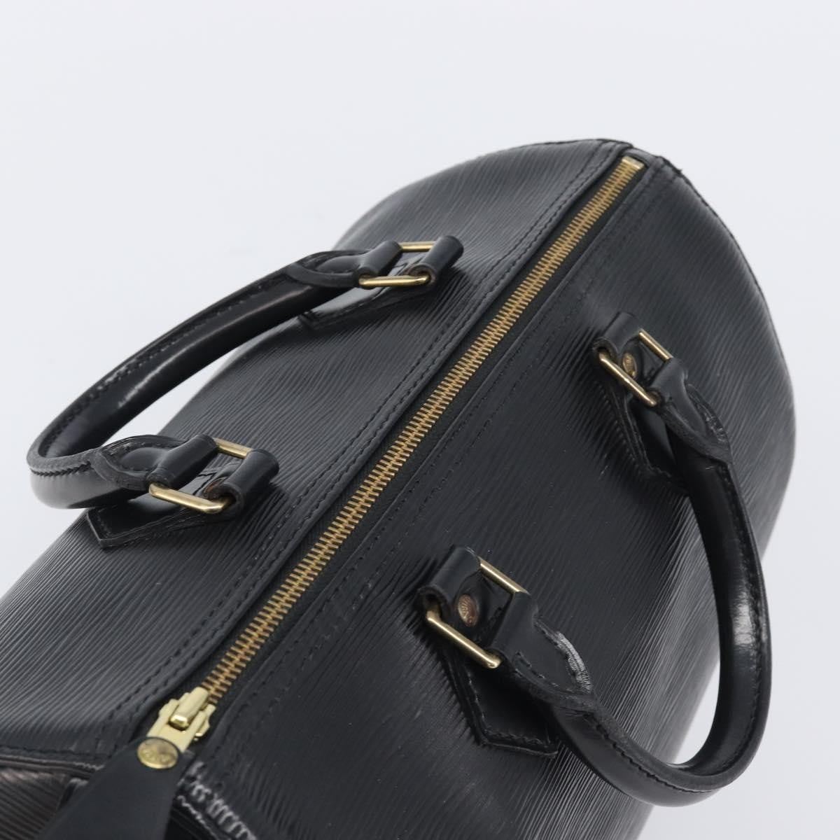 Louis Vuitton Speedy Epi Leather, Black, Leather, Handbag
